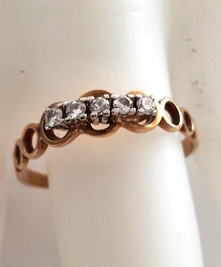 Prachtige 14k Gouden Alliance Rijring Diamant  19,2 mm. (14), Ophalen, 19 tot 20, Zo goed als nieuw, Dame