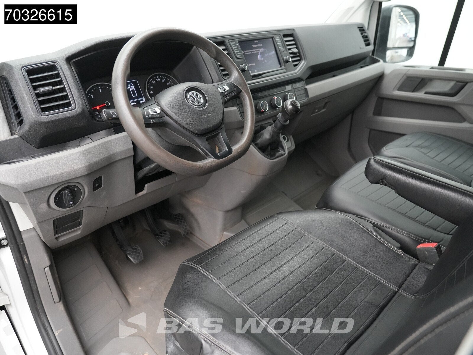 Volkswagen Crafter 177pk Kipper met Kist Dubbellucht 3,5t Tr, 2816 kg, Stof, Gebruikt, Euro 6