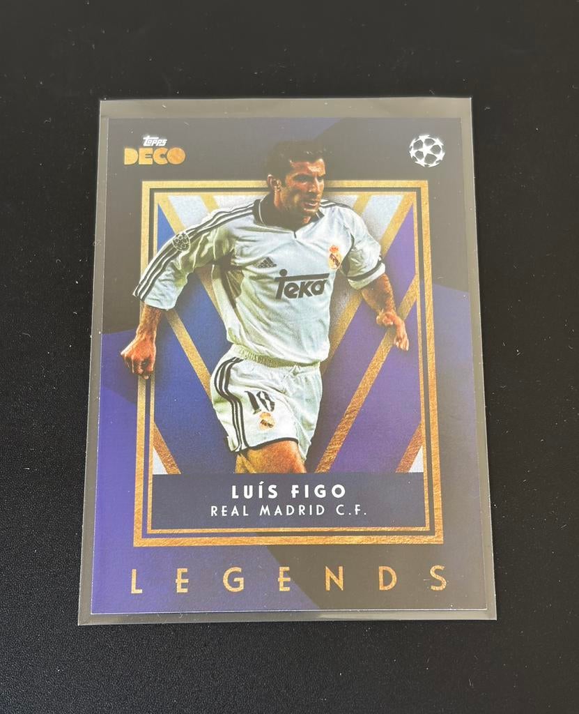 Topps - Real Madrid -Luis Figo, Verzenden, Zo goed als nieuw, Buitenlandse clubs, Poster, Plaatje of Sticker