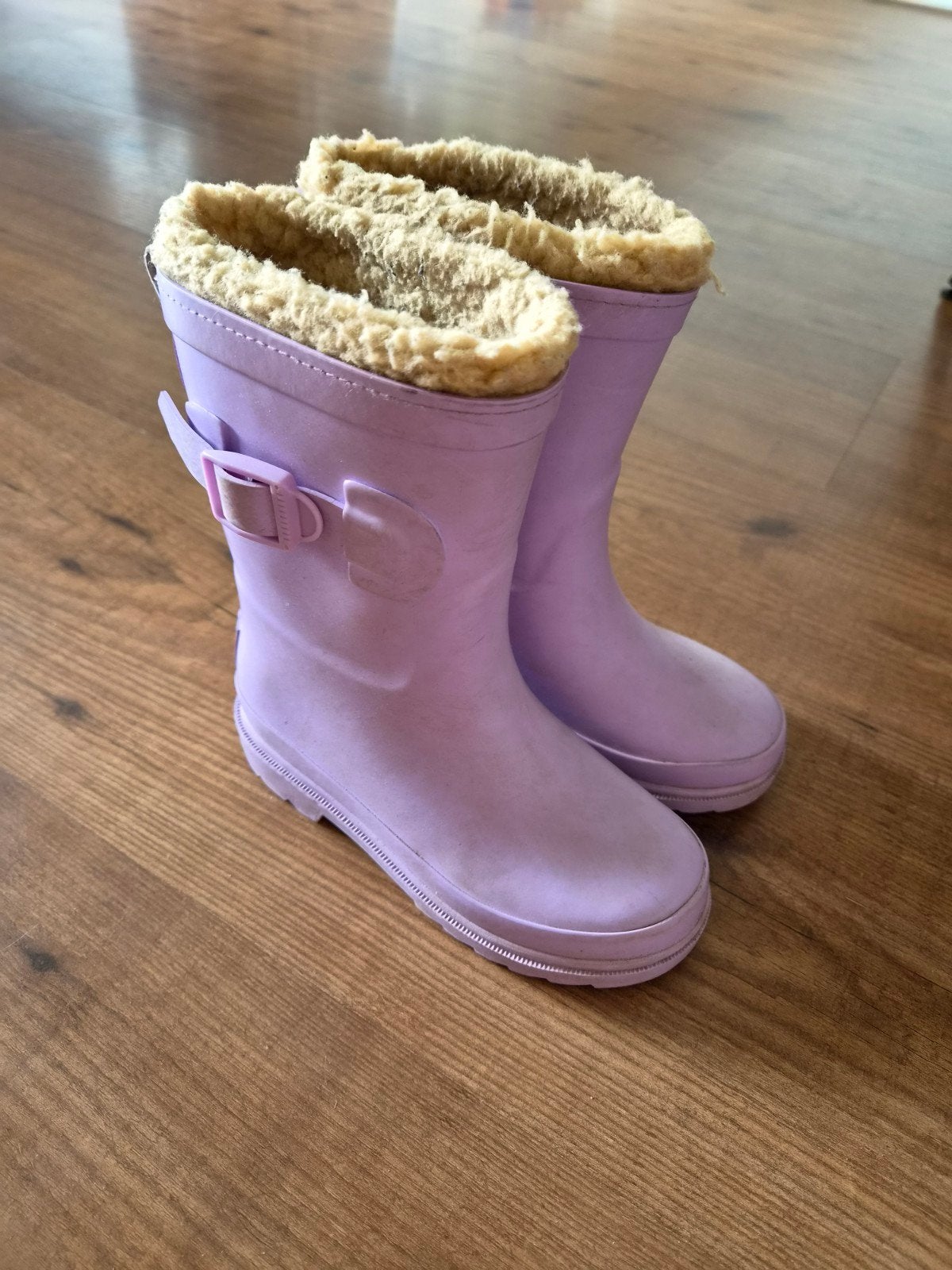 Gevoerde regenlaarzen lila maat 28, Kinderen en Baby's, Ophalen, Zo goed als nieuw, Meisje, Laarzen