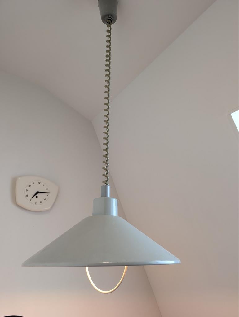 Vintage Vrieland Design Hanglamp - Industriële Stijl, Ophalen of Verzenden, Gebruikt, Metaal, Vintage, Industrieel, Mid-century