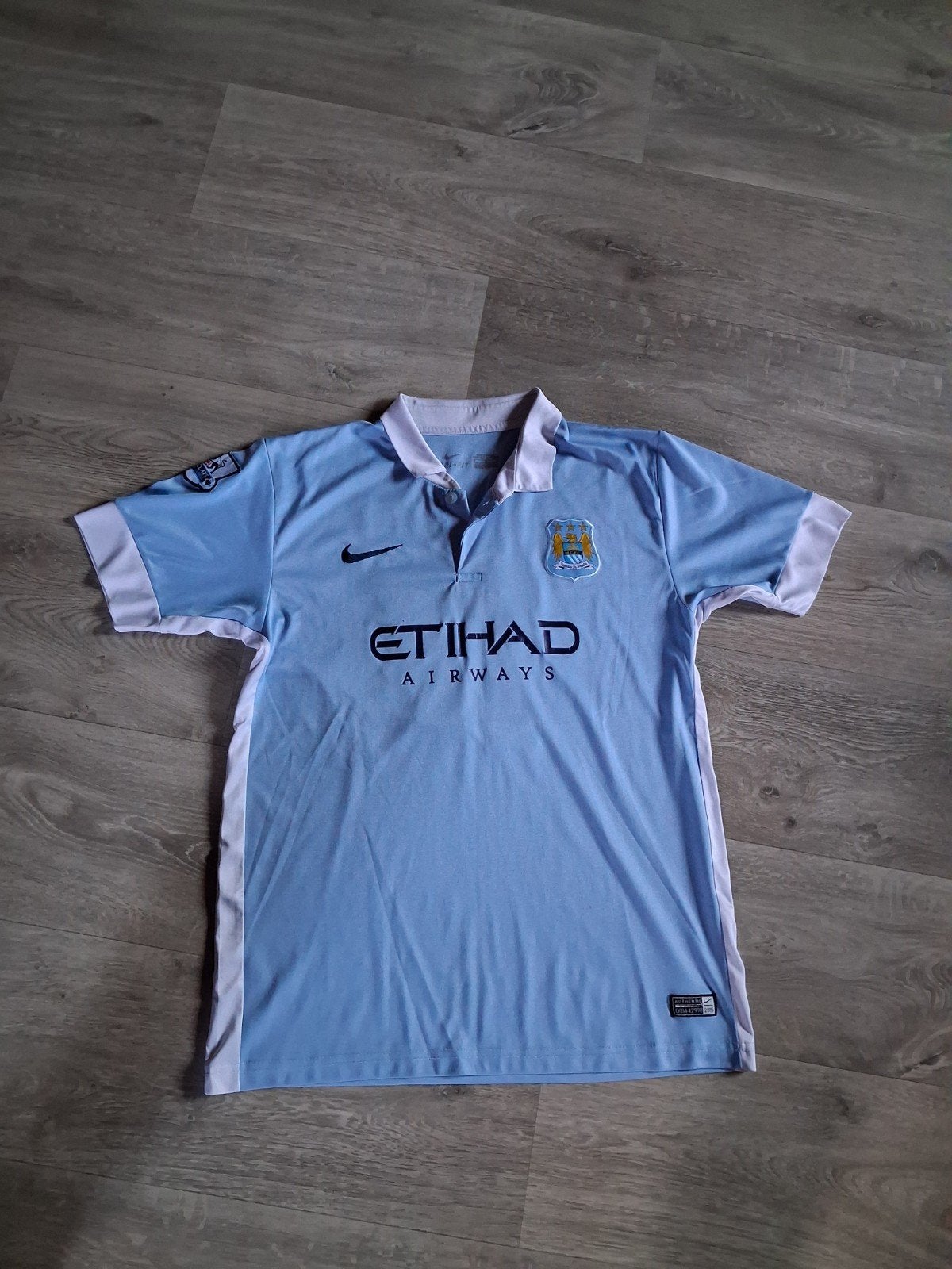 Nike voetbal shirt - Manchester City - maat M - blauw wit, Kleding | Heren, Nike, Ophalen of Verzenden, Zo goed als nieuw, Maat 48/50 (M)