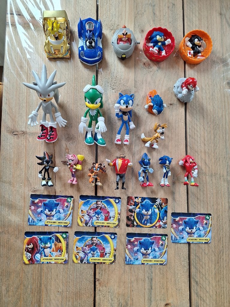 Pakket Sonic the  hedgehog poppetjes voor € 20,-, Ophalen, Gebruikt