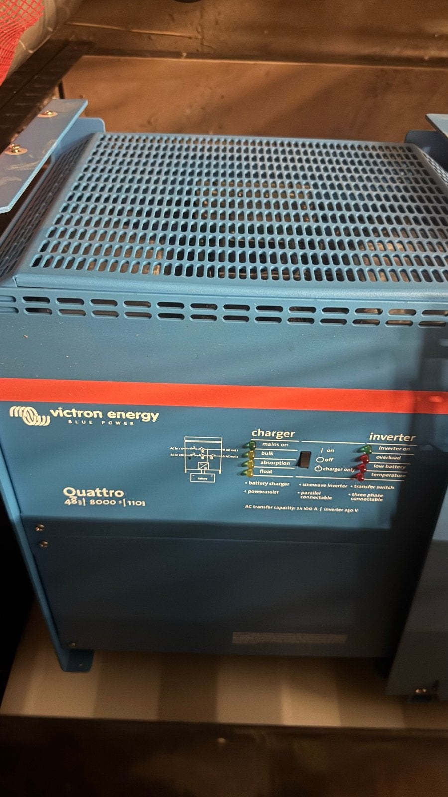 3x Victron Energy Quattro 48V 8000VA Omvormer/Lader, Ophalen, Zo goed als nieuw, Overige typen
