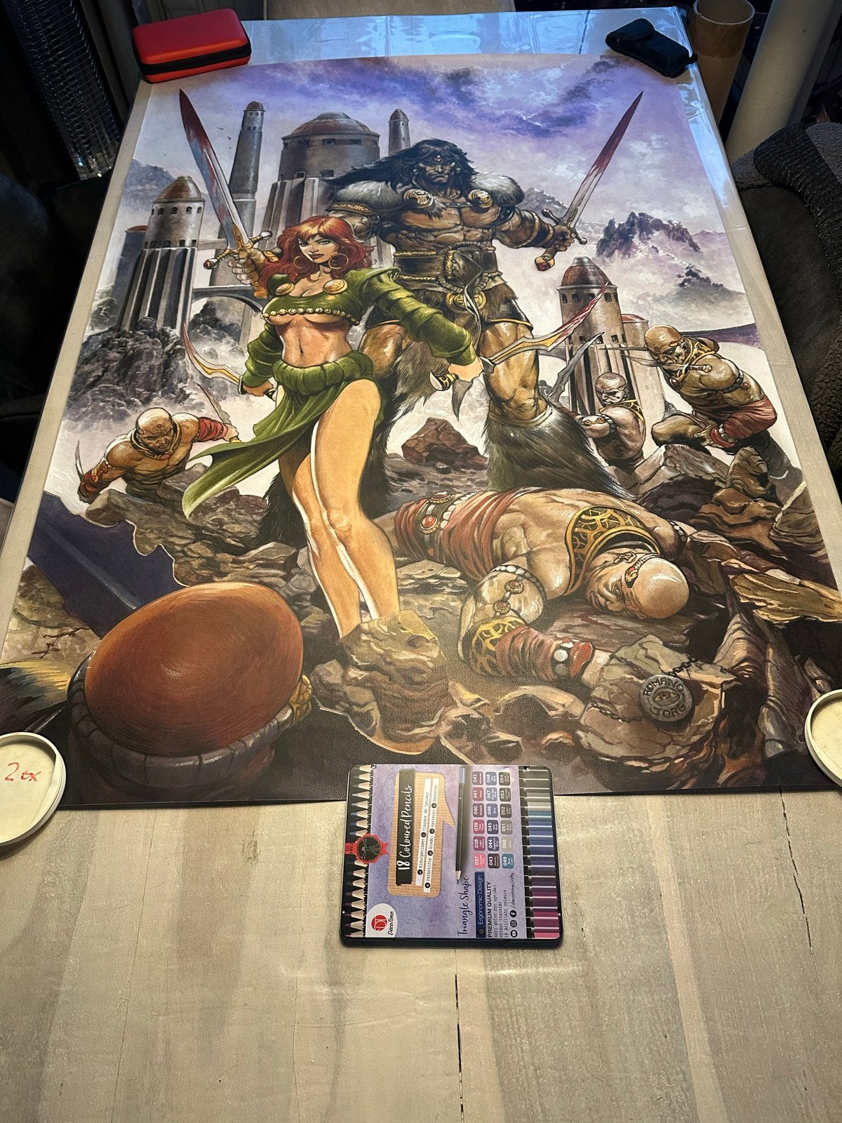 Conan de Barbaar megaPosters - Set van 5 . Romano en Jorg, Eén stripboek, Ophalen of Verzenden, Zo goed als nieuw