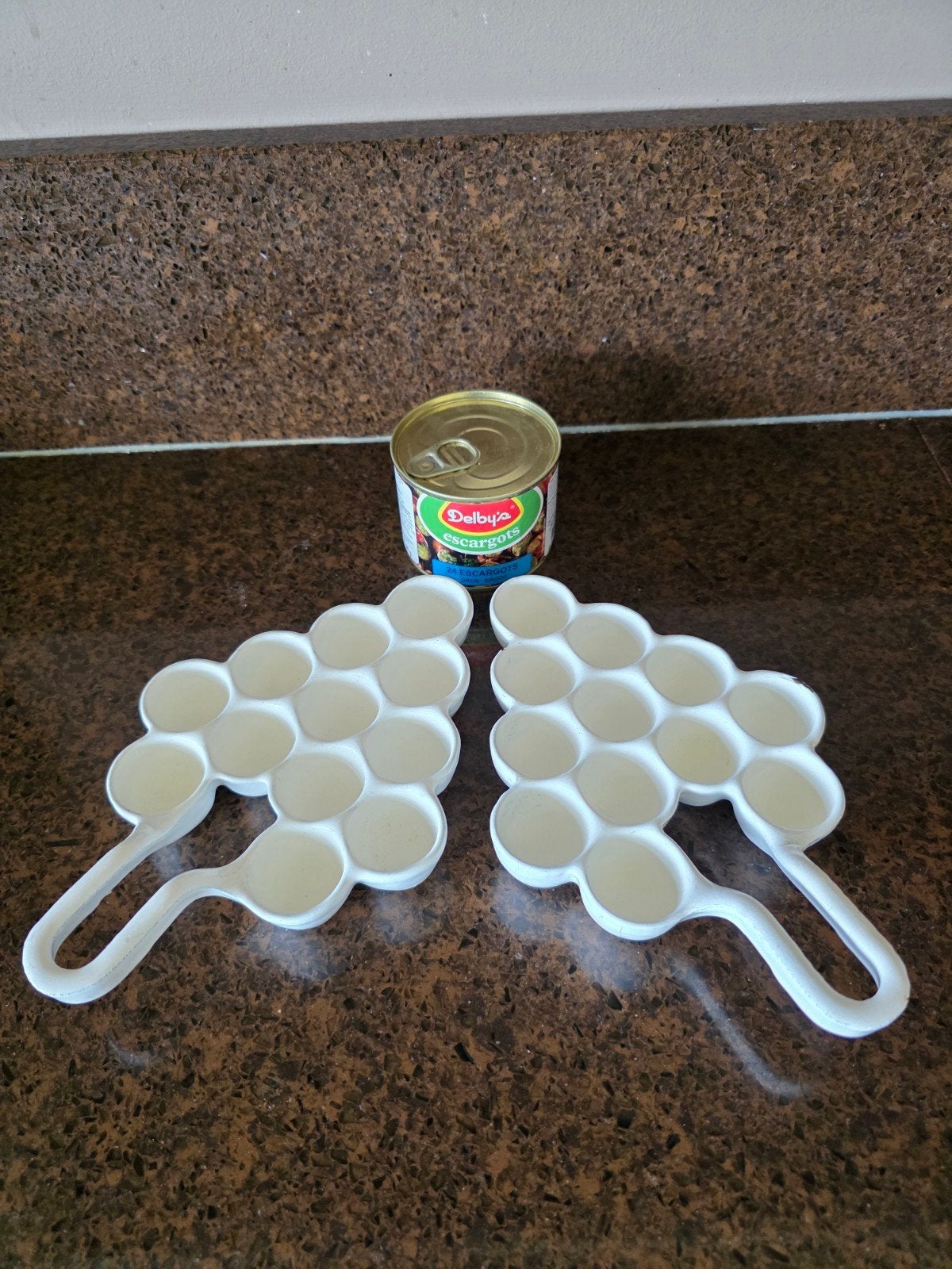 2 brocante ovenschaaltjes van gietijzer, Ophalen of Verzenden