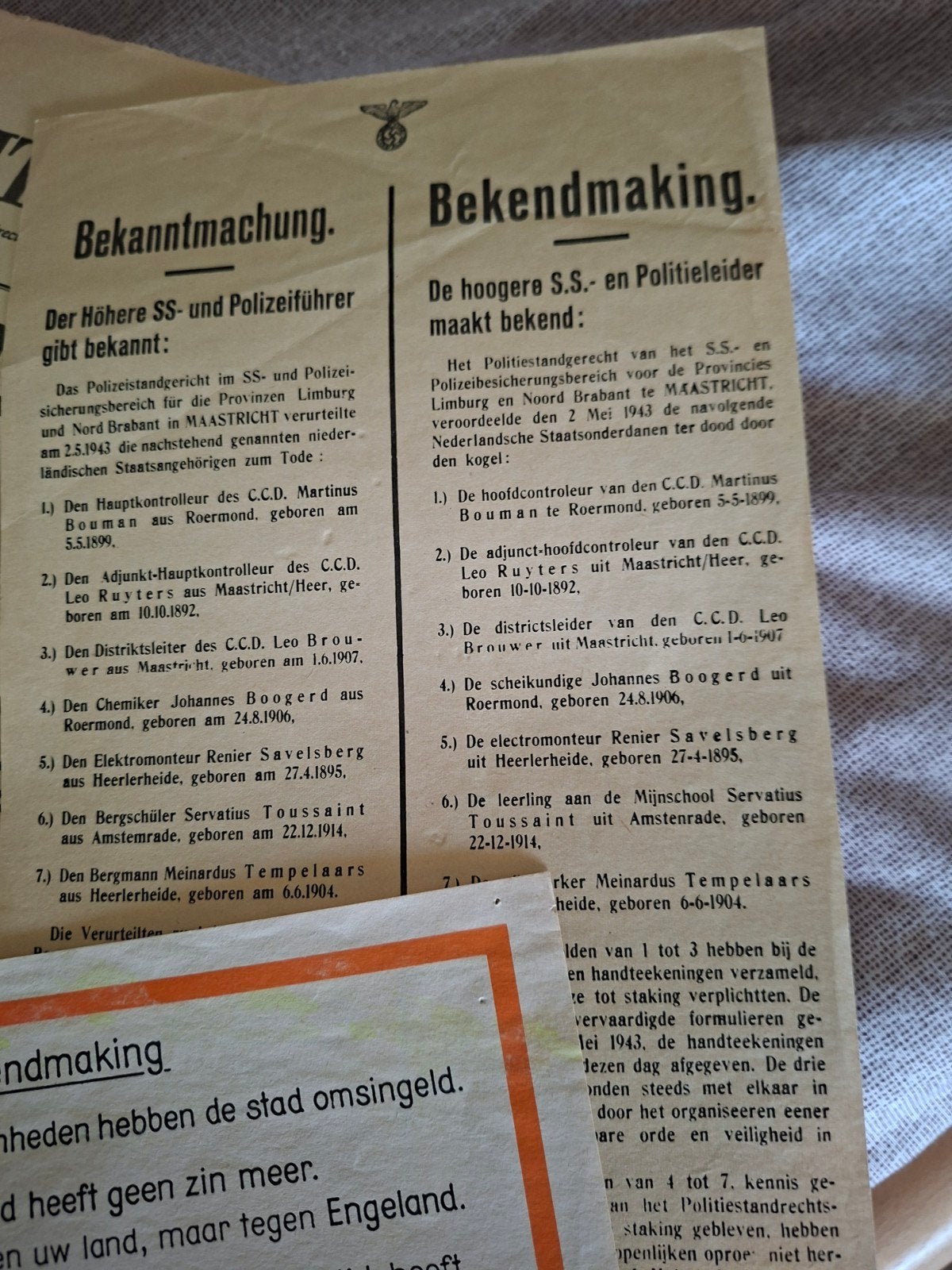 Unieke verzameling historische documenten WOII, Niet van toepassing, Verzenden, Niet van toepassing, Overige soorten