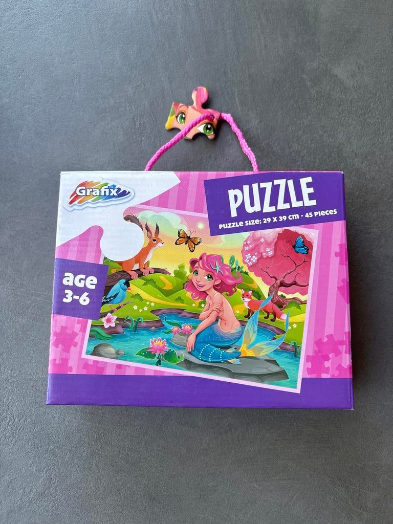 Zeemeermin Puzzel Grafix 45 Stukjes (Leeftijd 3-6), Ophalen of Verzenden, 10 tot 50 stukjes, Zo goed als nieuw, 2 tot 4 jaar