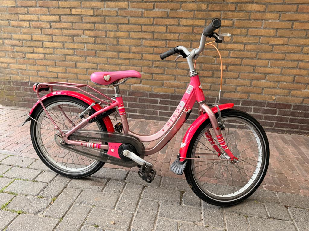 Kinderfiets Batavus Star - roze - 20 inch, Ophalen, Zo goed als nieuw, 20 inch, Handrem