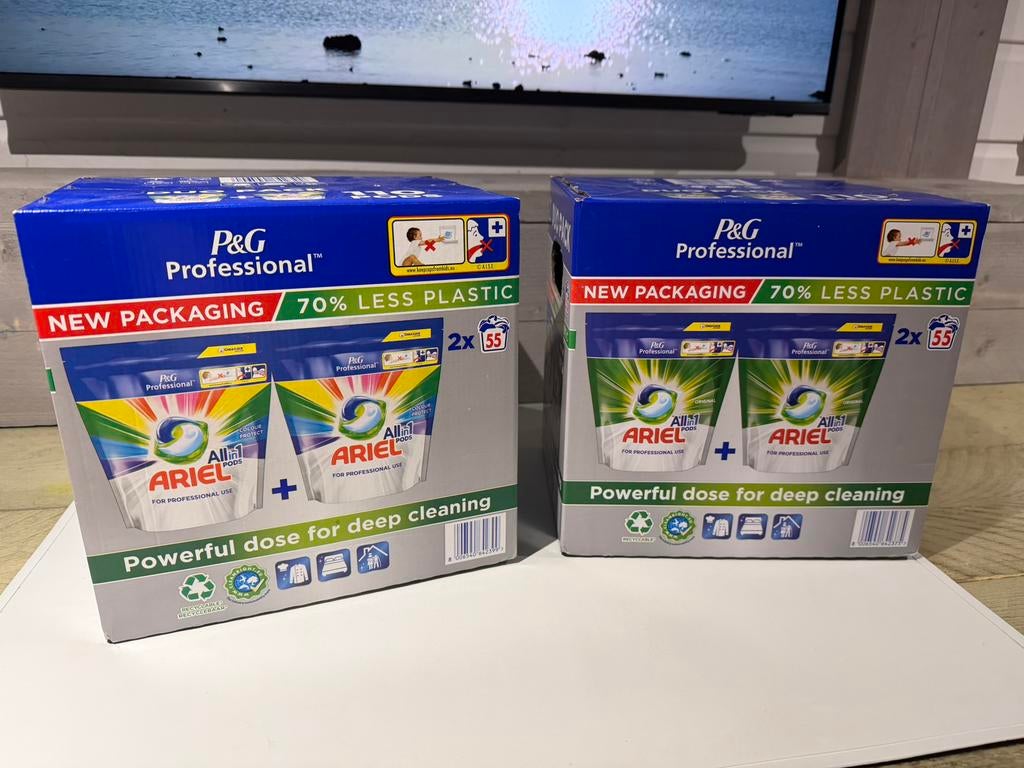 Ariel Wasmiddel Tabs Professionel 110sc 2X, Ophalen of Verzenden, Zo goed als nieuw, Nvt, Nvt