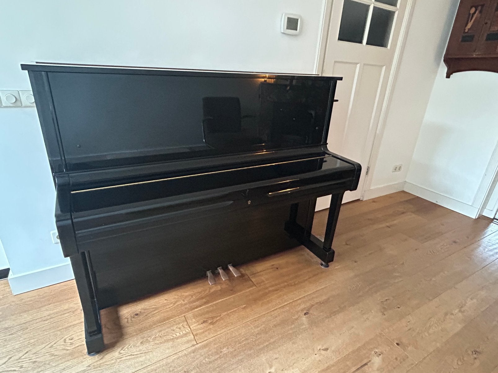 Yamaha U1 Piano Zwart Hoogglans - Zo goed als nieuw, Ophalen, Zwart, Zo goed als nieuw, Piano