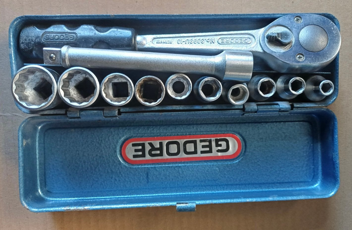 Gedore doppendoos 30DMU-10, Ophalen, Gebruikt