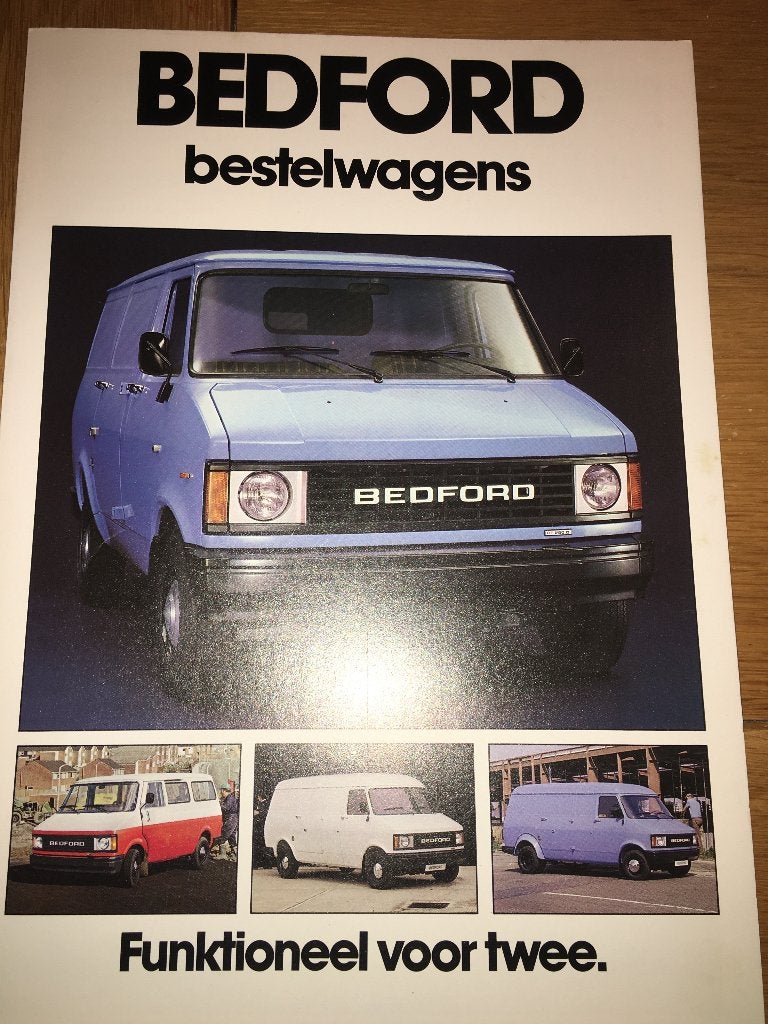 3x Bedford CF brochures folders technische specificatie, Ophalen of Verzenden, Zo goed als nieuw, Overige merken