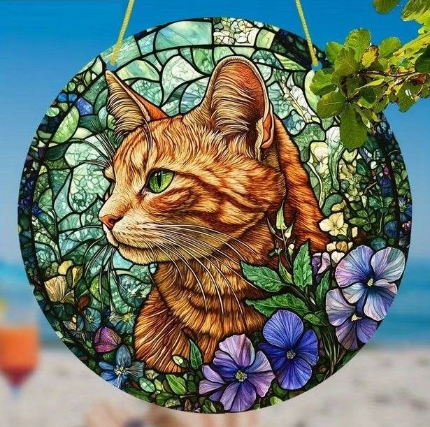 Raamhanger poes ( extra kleurrijk ), Verzenden, Meerkleurig, Nieuw, Kunststof