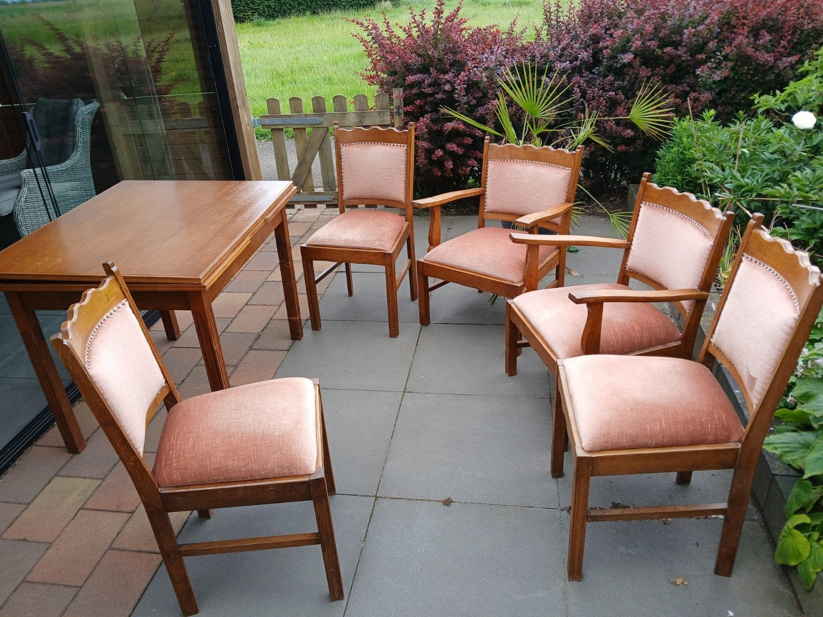 Prachtige vintage stoelen en tafel, ook eventueel apart te k, Ophalen