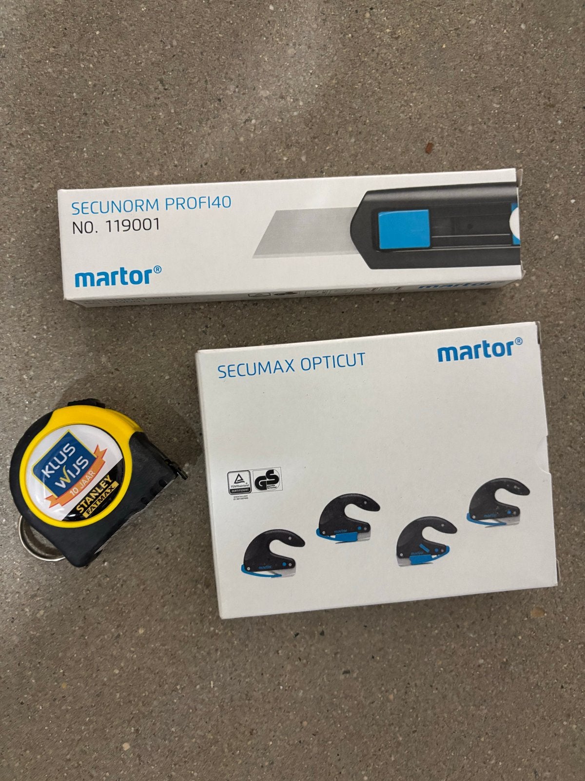 Martor Secunorm Profi40, Secumax Opticut & Stanley Fatmax, Doe-het-zelf en Verbouw, Ophalen of Verzenden, Nieuw, Snijgereedschap