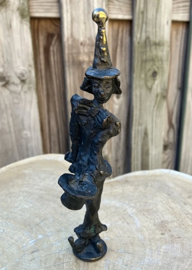 Bronzen beeldje Corry Ammerlaan-van Niekerk, Minder dan 20 cm, Ophalen of Verzenden, Zwart, Beeld