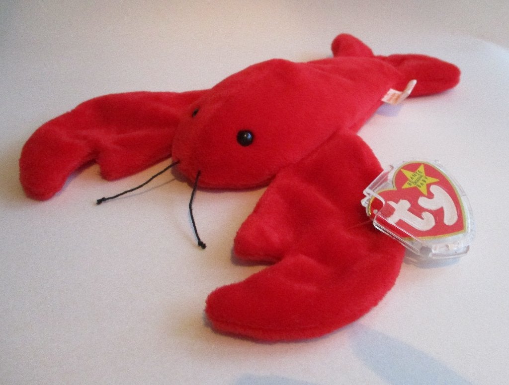 BEANIE BABIES: 142-PINCHERS-1993-LOBSTER -EXCELLENT-VINTAGE, Handgemaakt, Overige typen, Nieuw, Middelgroot (20 tot 80 cm)