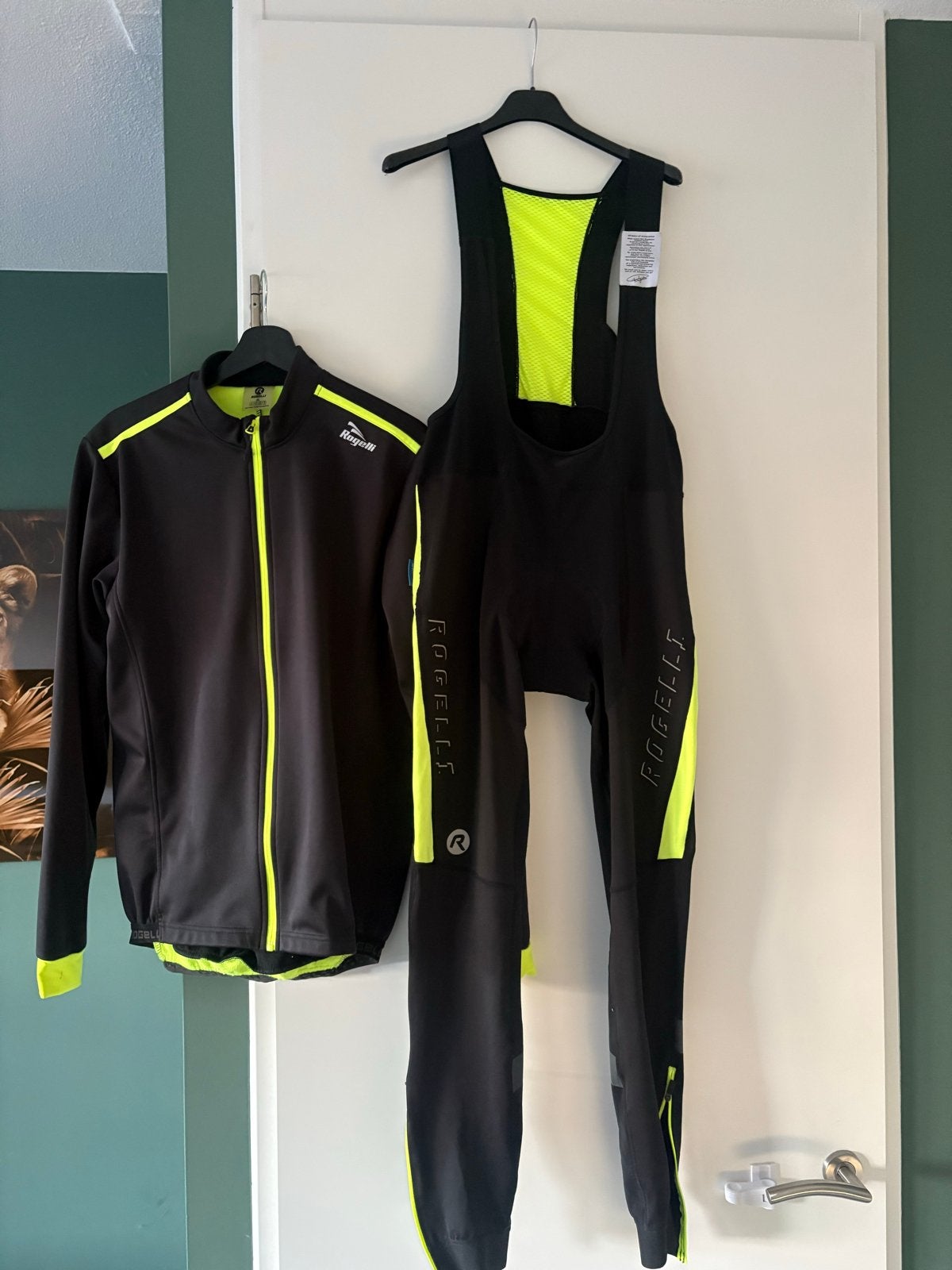 Rogelli fietsjack en fietsbroek - Maat XL - Zo goed als nieu, Ophalen, Zo goed als nieuw, XL, Bovenkleding