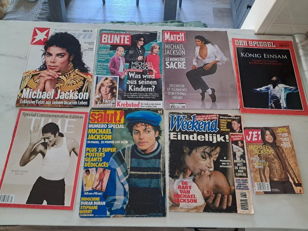 8x magazine met michael Jackson, Ophalen of Verzenden, Gebruikt, Boek, Tijdschrift of Artikel