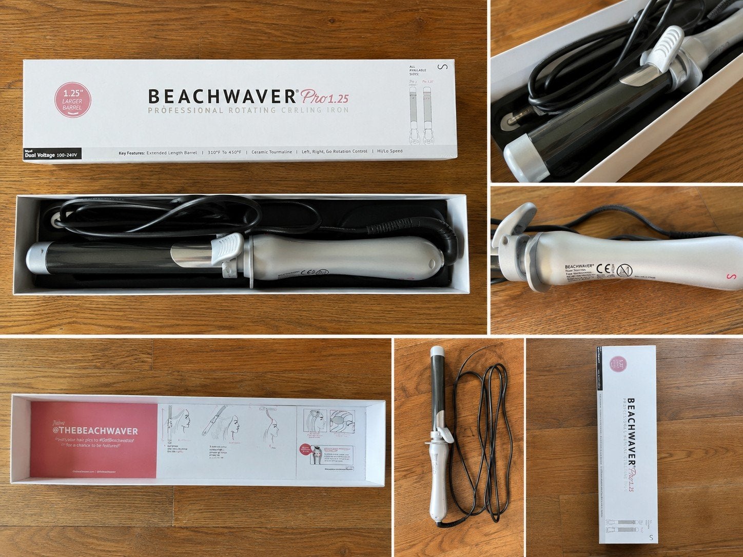 Beachwaver Pro 1.25 Professionele Roterende Krultang, Ophalen of Verzenden, Nieuw, Haarverzorging