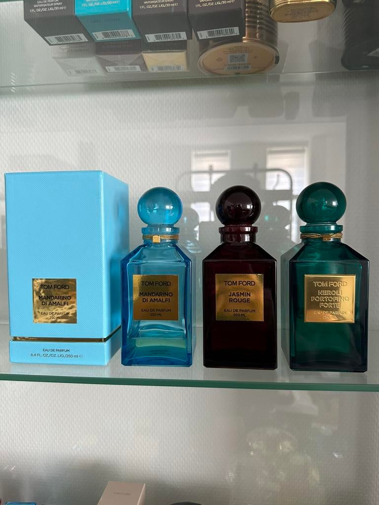 Tom Ford 250ml parfums 3 stuks, Ophalen of Verzenden, Zo goed als nieuw, Parfumfles