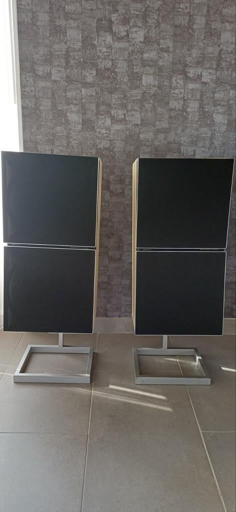 bang en olufsen S-55 passieve luidsprekers toppers!, Audio, Tv en Foto, Luidsprekers, Refurbished, 60 tot 120 watt, Front, Rear of Stereo speakers