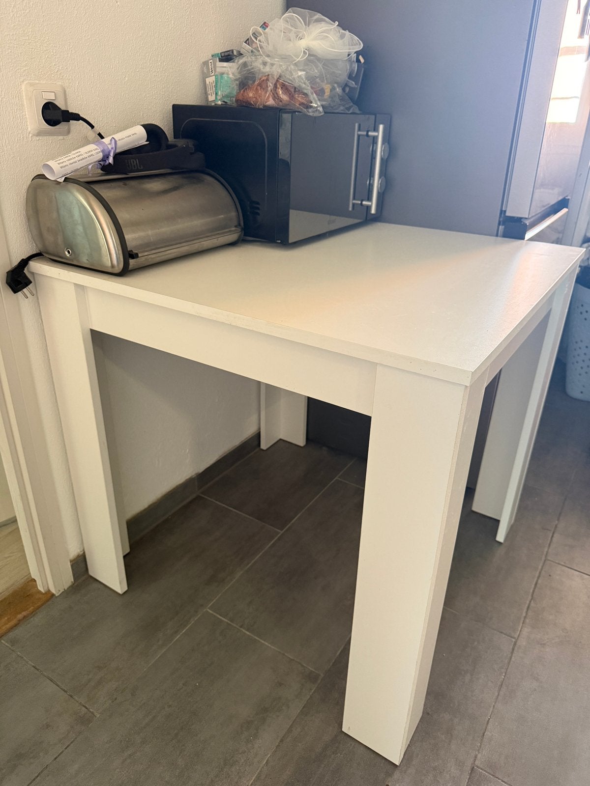 Kleine eettafel 80x80, Ophalen, Vierkant, Tot twee personen, 50 tot 100 cm