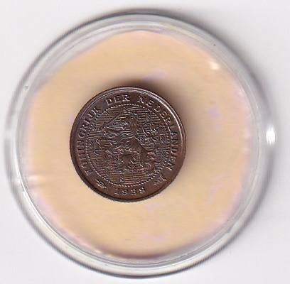1/2 Cent 1938  Zeer Fraai plus, Postzegels en Munten, Munten | Nederland, Verzenden, Koningin Wilhelmina, Overige waardes, Losse munt