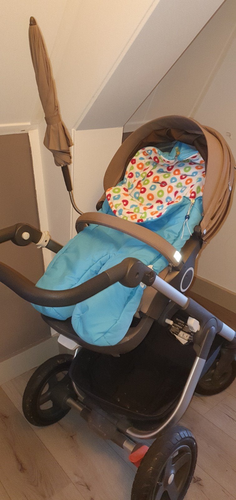 Stokke Trailz kinderwagen compleet, Gebruikt, Verstelbare duwstang, Ophalen, Kinderwagen