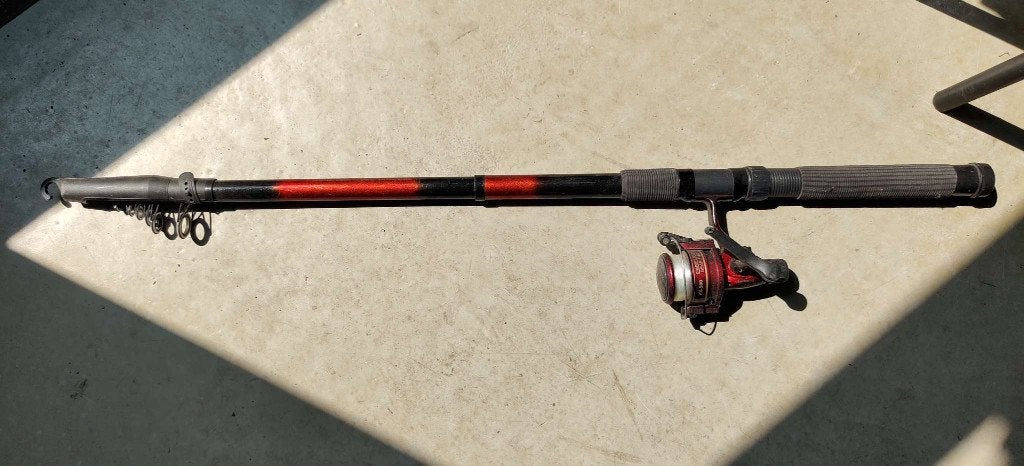Werphengel, uitschuifbare Daiwa 576M-450, Ophalen, Gebruikt, Werphengel
