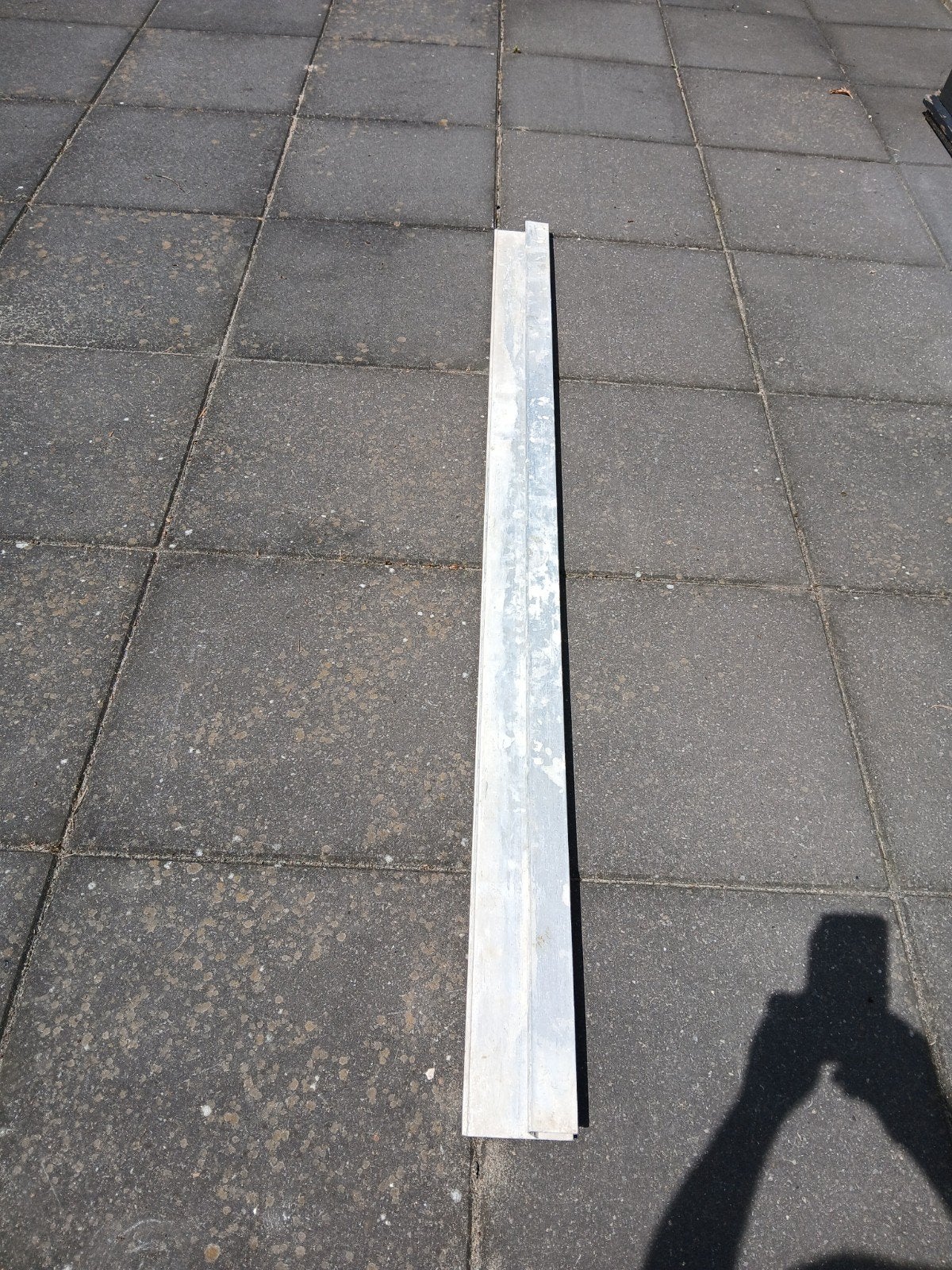 Stukadoorsrij - Aluminium rei voor stucwerk, Doe-het-zelf en Verbouw, Ophalen of Verzenden, Gebruikt