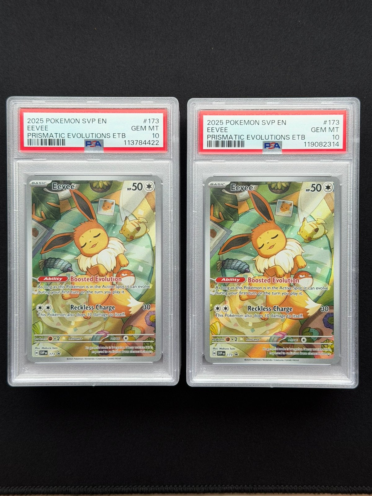 Eevee (SVP 173) Prismatic Evolutions PSA 10, Ophalen of Verzenden, Zo goed als nieuw