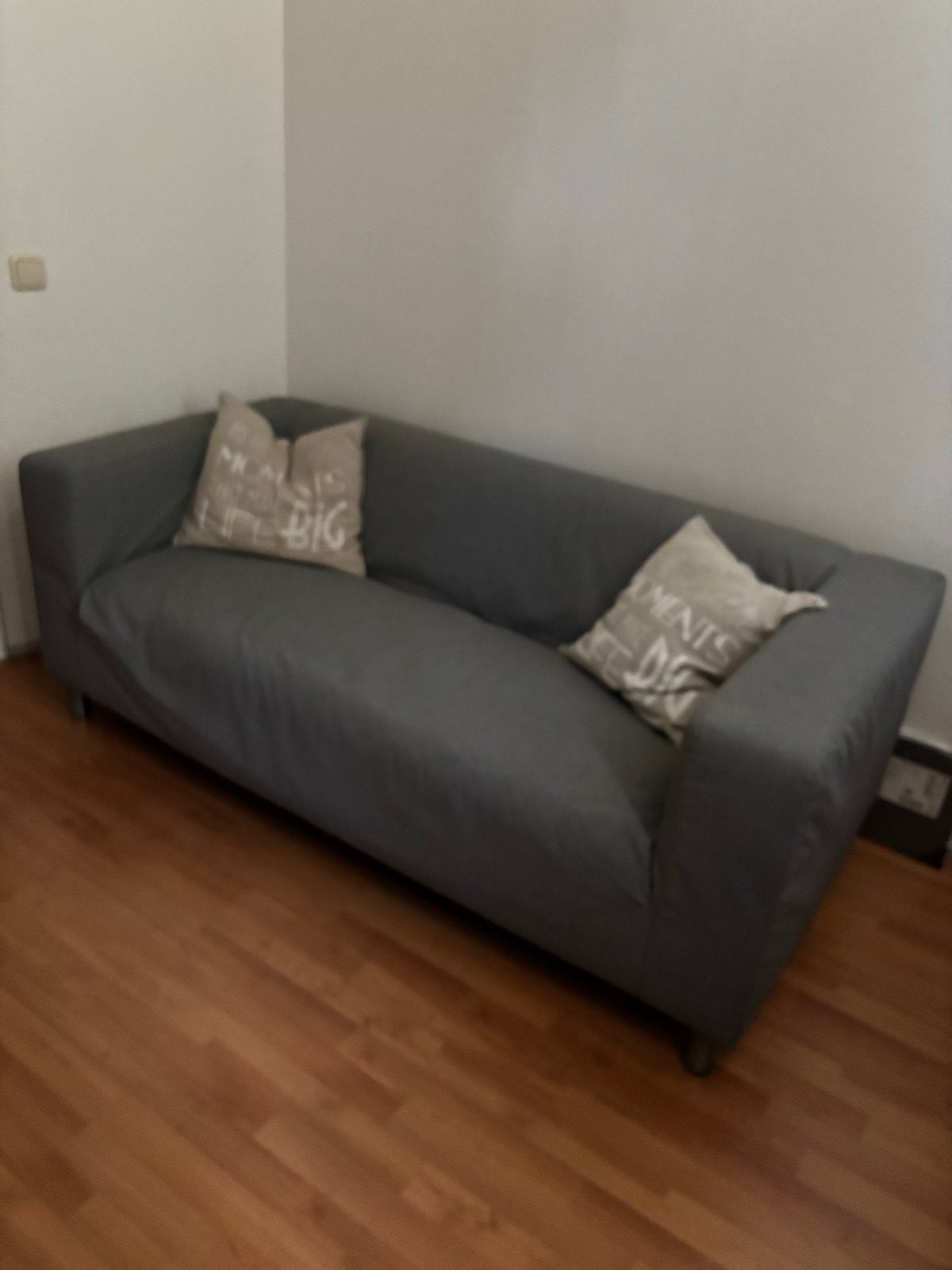 IKEA Klippan 2-zitsbank - Grijs - Zo goed als nieuw, Ophalen, 150 tot 200 cm, Tweepersoons, 75 tot 100 cm