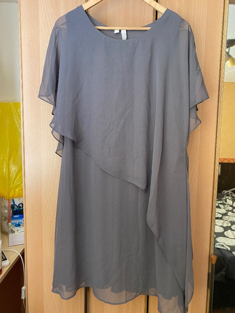 Zgan grijze zomerjurk, Bonprix, Maat 42/44 (L), Ophalen of Verzenden, Zo goed als nieuw