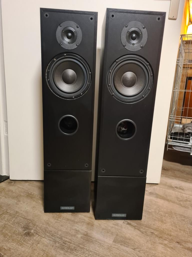 Audiolab Symbol, Audio, Tv en Foto, Luidsprekers, Zo goed als nieuw, 60 tot 120 watt, Front, Rear of Stereo speakers, Ophalen