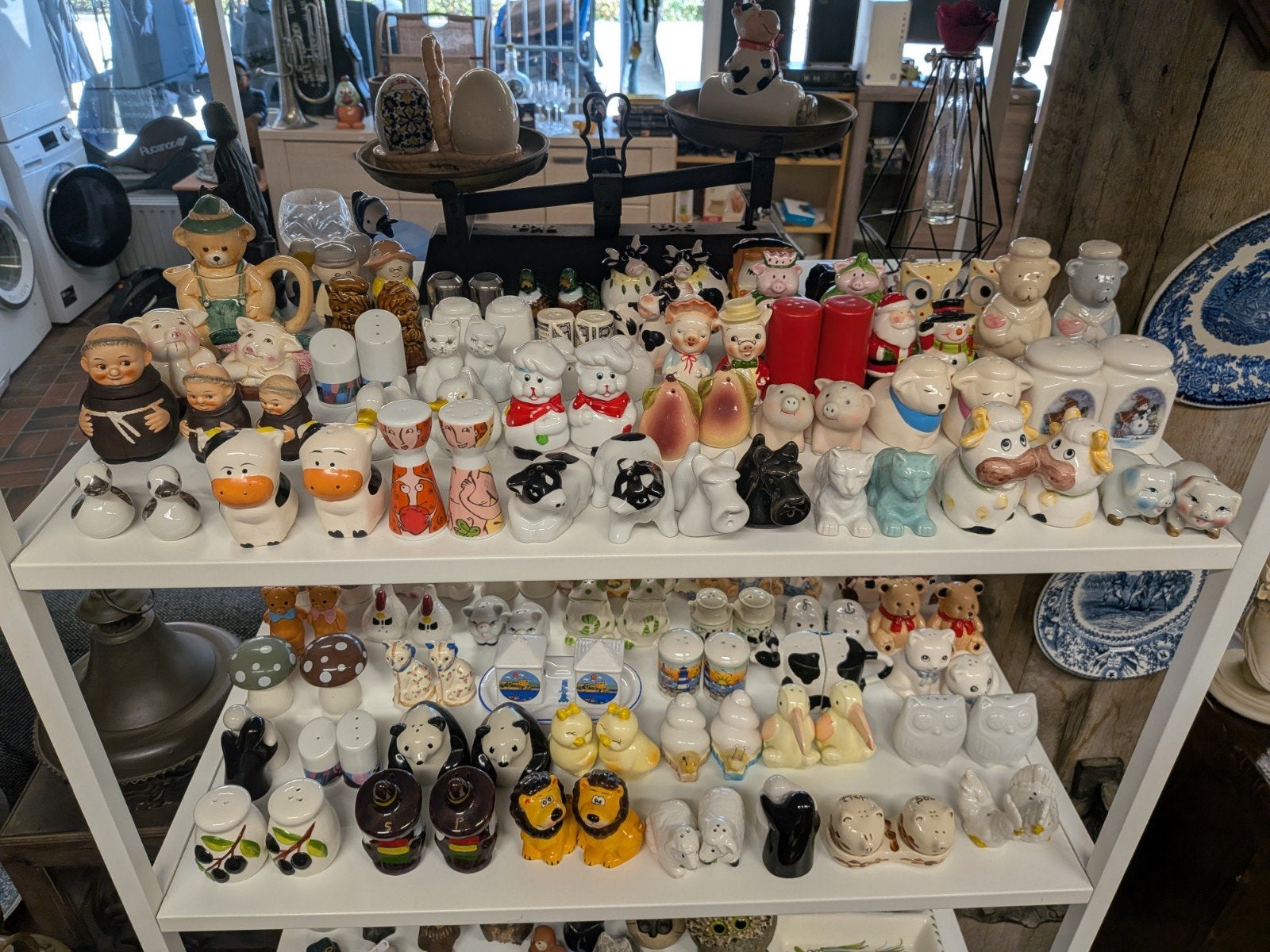 Grote Verzameling 80 Vintage Zout- & Peperstellen – €325