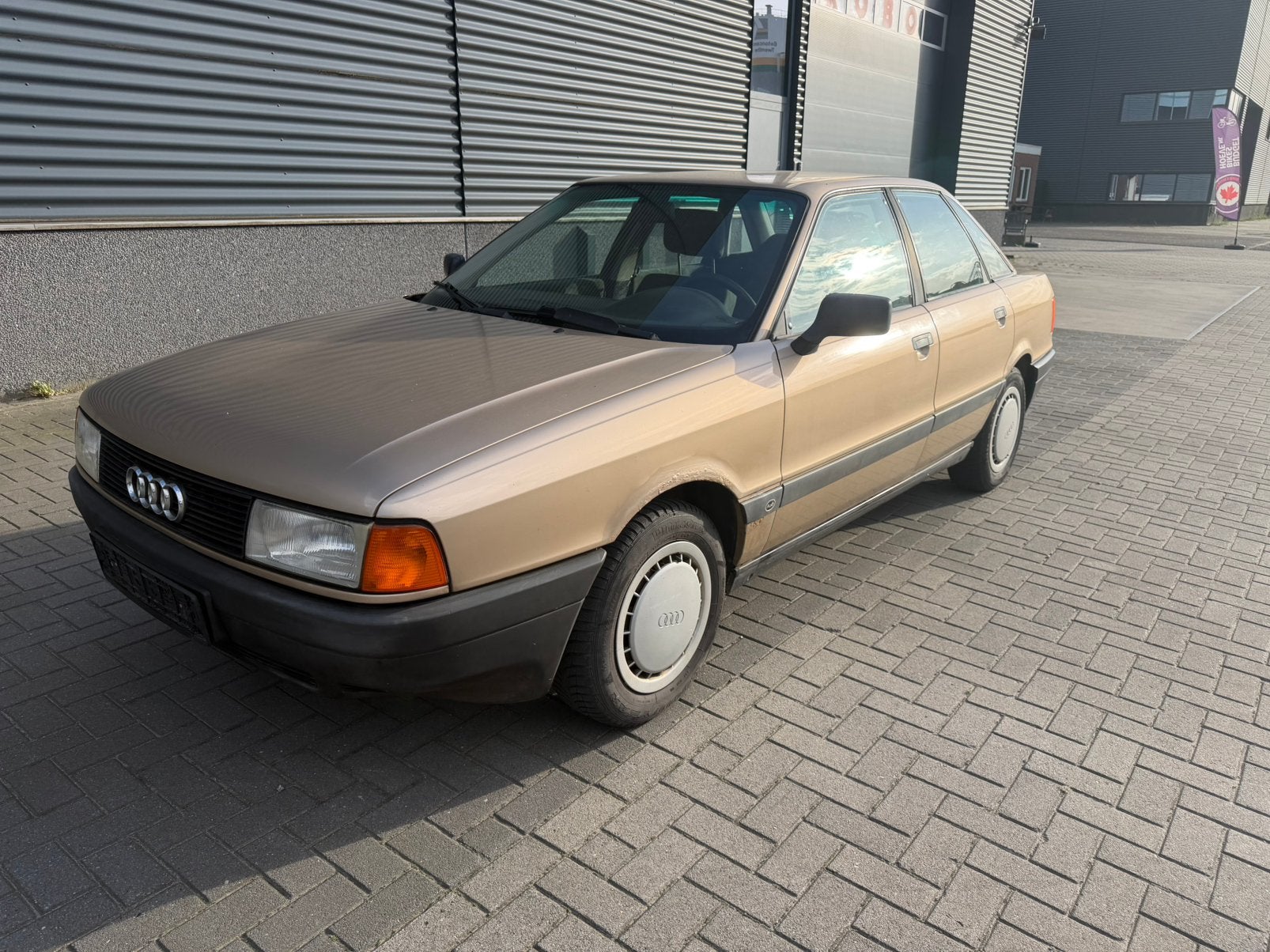 Audi 80 1.8 S Stuurbekrachtiging BJ 7-1987, Auto's, Voorwielaandrijving, Stof, Handgeschakeld, Particulier