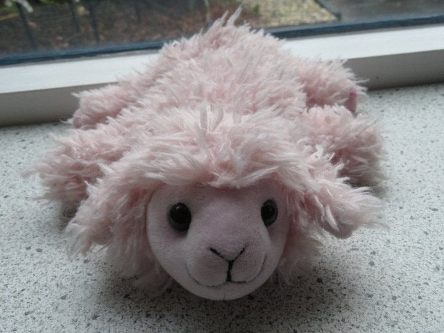 Licht roze velours schaap Walli merk MY Style Princess, Overige typen, Wasbaar, Ophalen of Verzenden, Zo goed als nieuw