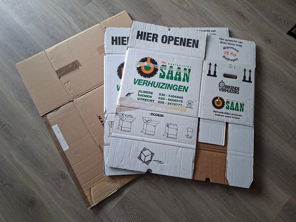 verhuisdozen, Doe-het-zelf en Verbouw, Ophalen, Doos, 40 tot 60 cm, 50 tot 75 cm