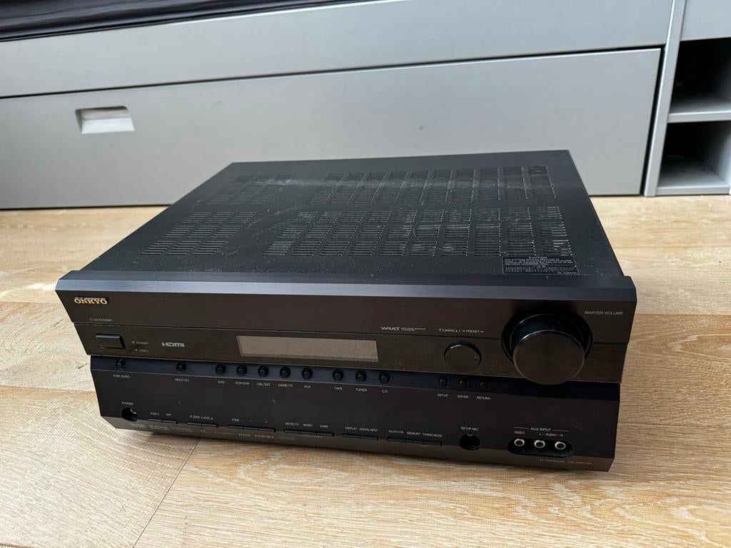 Onkyo TX-SR606 AV Receiver - Zwart, Ophalen, Gebruikt, 120 watt of meer, Onkyo