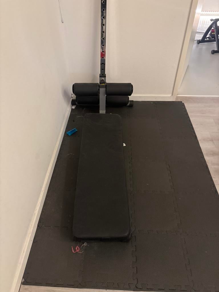 Verstelbare fitnessbank voor buikspieren, Krachtstation, Nieuw, Ophalen of Verzenden, Metaal