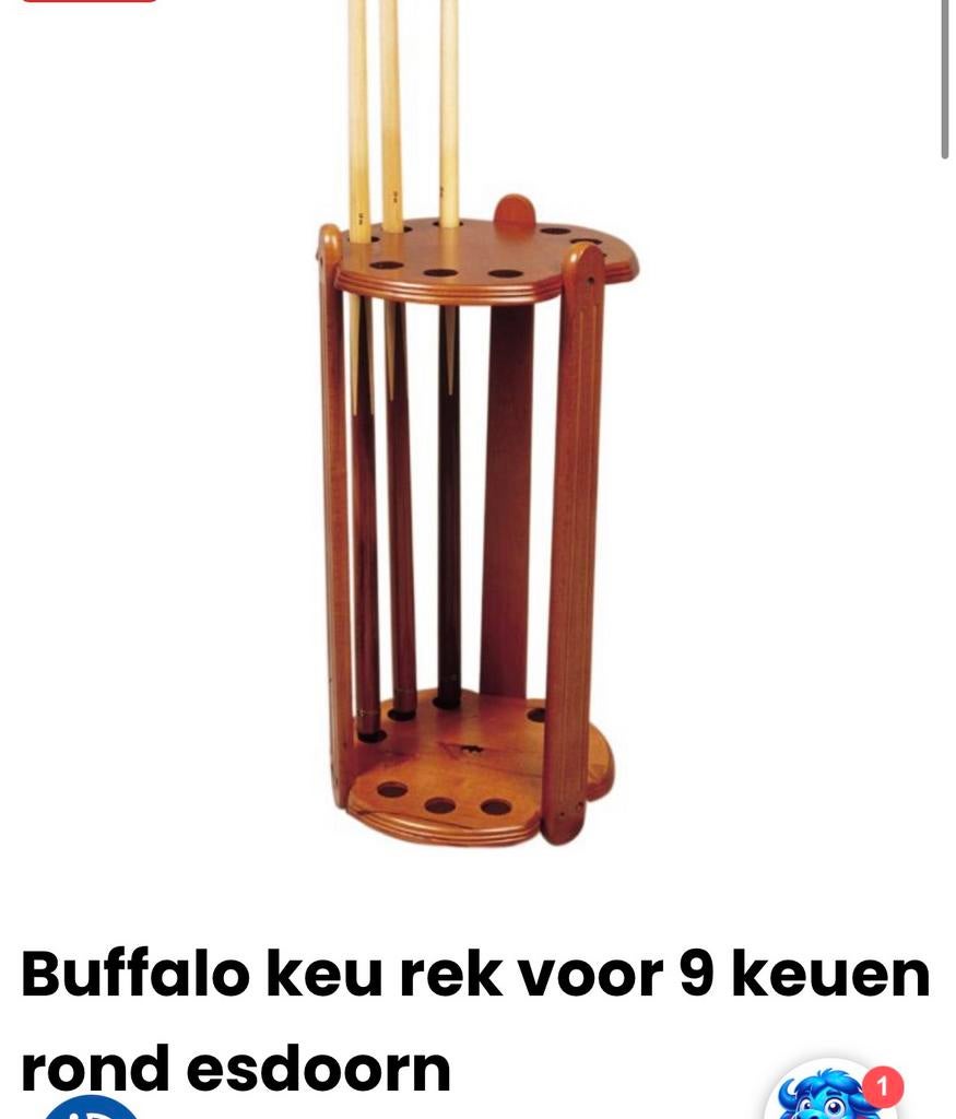 Buffalo keu rek voor 9 keuen rond esdoorn, Ophalen, Dijklaan 133 Breda, Stoffelen, Nieuw