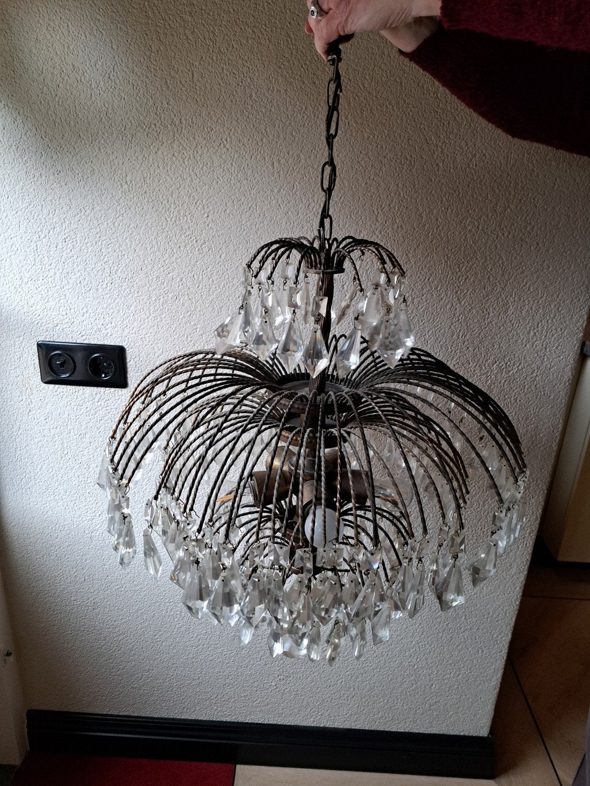 ANTIEKE KROONLUCHTER EXCLUSIEF MODEL, Antiek en Kunst, Antiek | Lampen, Ophalen