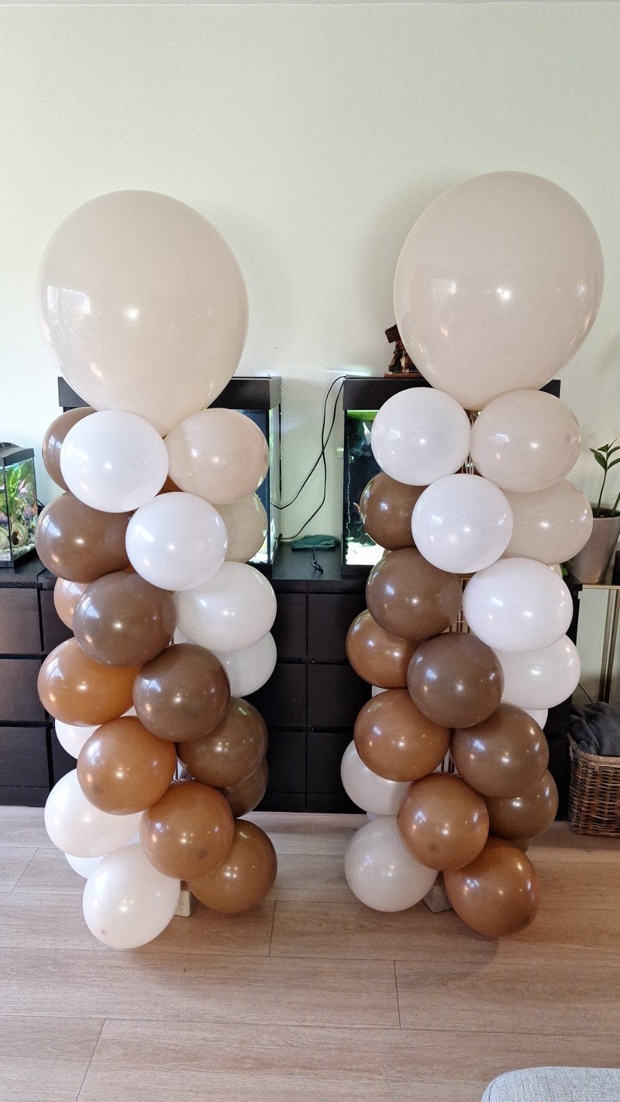 2 ballonnenpilaren te huur voor €50, Hobby en Vrije tijd, Feestartikelen | Verhuur, Ophalen, Zo goed als nieuw, Verjaardag