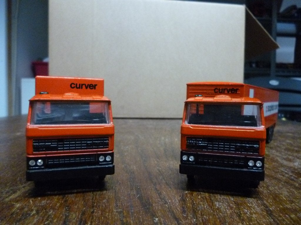 Set DAF's Curver, Ophalen of Verzenden, Zo goed als nieuw, Bus of Vrachtwagen, Lion Toys