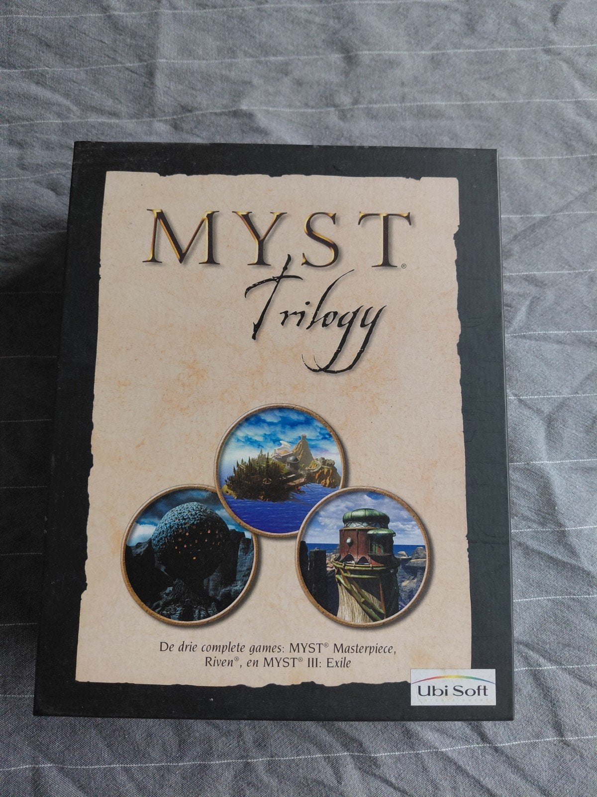 Myst Trilogie & Uru: Ages Beyond Myst PC CD-ROM, Spelcomputers en Games, Games | Pc, Gebruikt, Avontuur en Actie, 1 speler, Vanaf 7 jaar