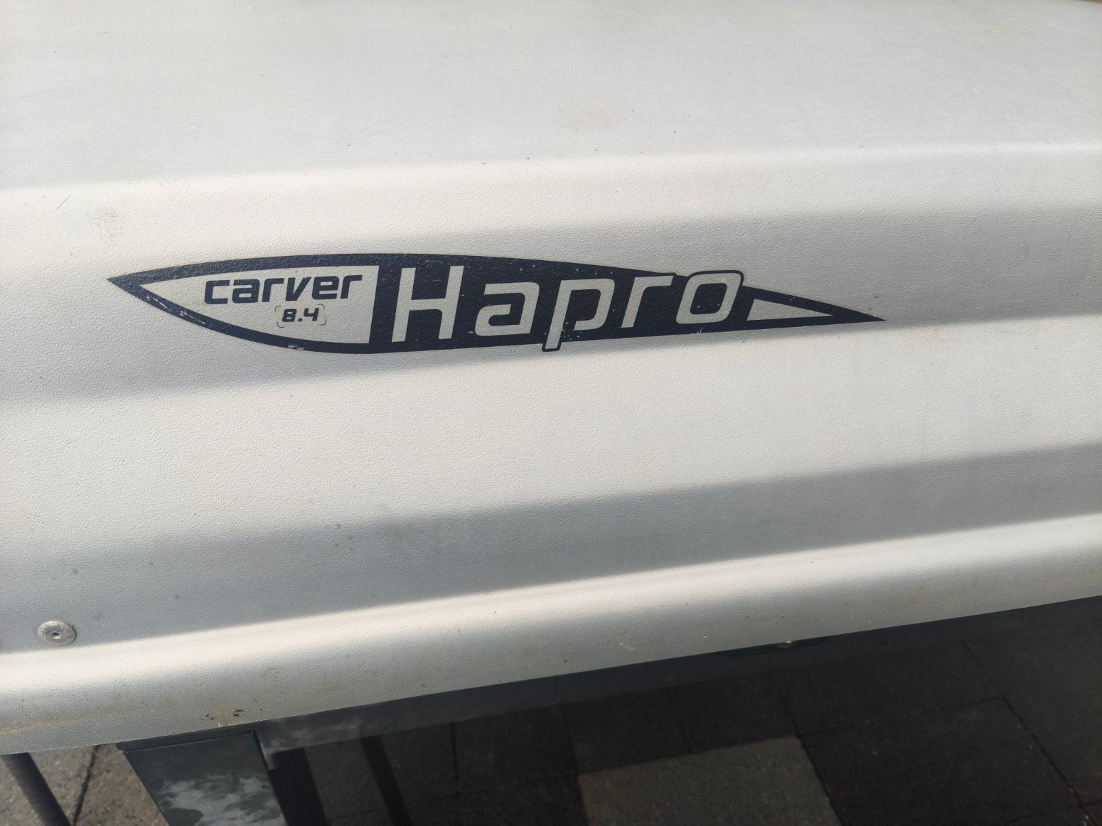 Hapro Carver 8.4 Dakkoffer - Grijs/Antraciet met 2 sleutels, Auto diversen, Dakkoffers, Ophalen, Gebruikt