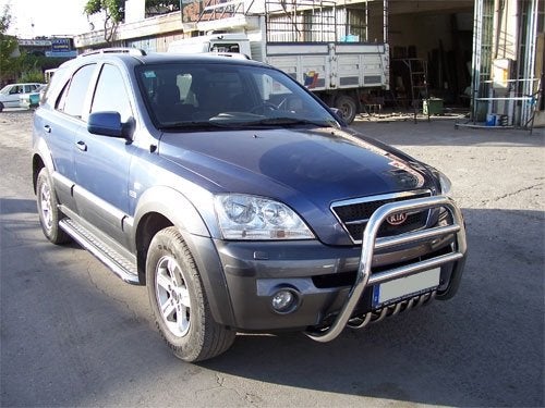Kia Sorento 2003-2010 Sidebars met aluminium treeplank
