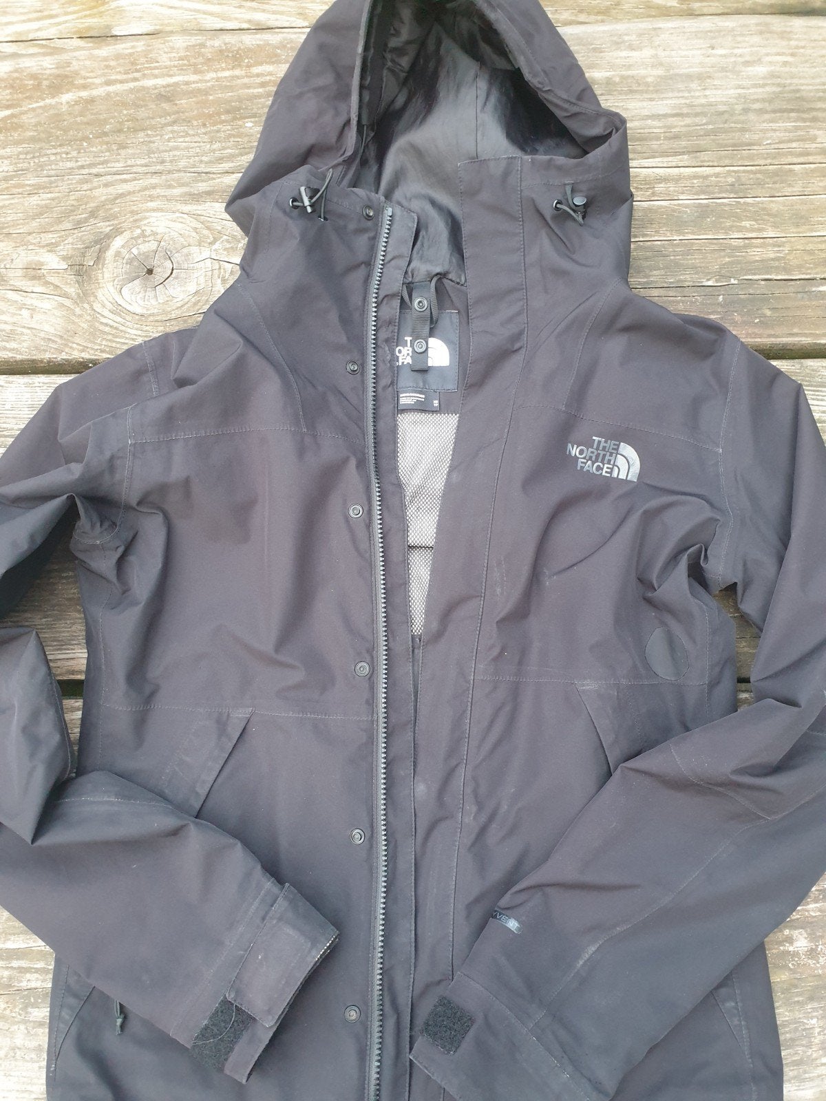 zwarte north face jas xs, Ophalen of Verzenden, Jongen, Jas, Gebruikt